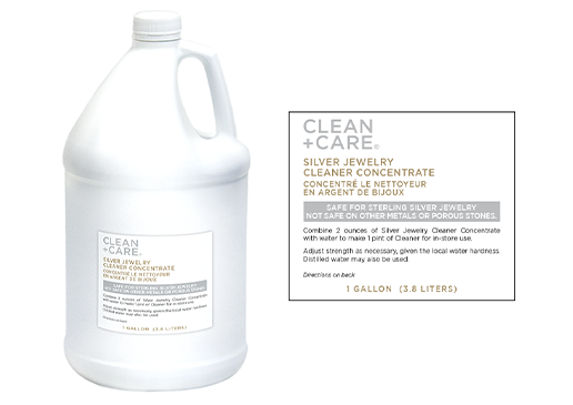 Silver jewelry cleaner concentrate