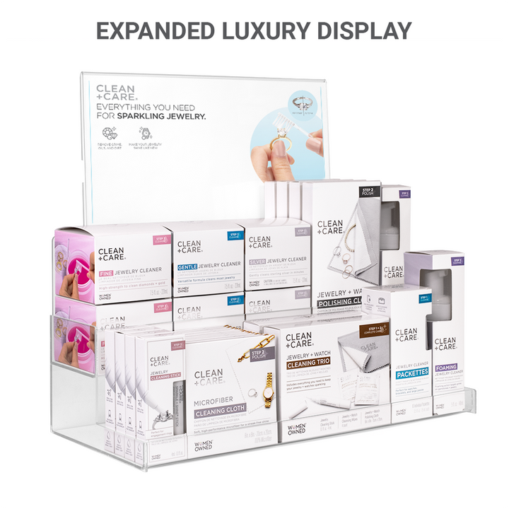 Expanded Luxury-sized Point-of-sale Countertop Display with product