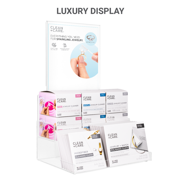 Luxury-sized Point-of-sale Countertop Display with product