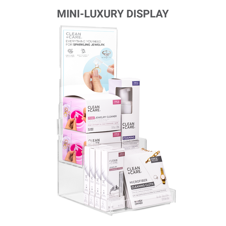 Mini Luxury-sized Point-of-sale Countertop Display with product