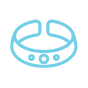 Silver bracelet icon
