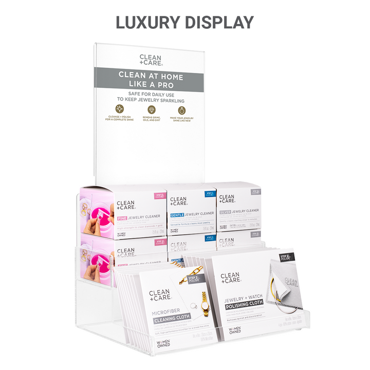 Luxury-sized Point-of-sale Countertop Display with product