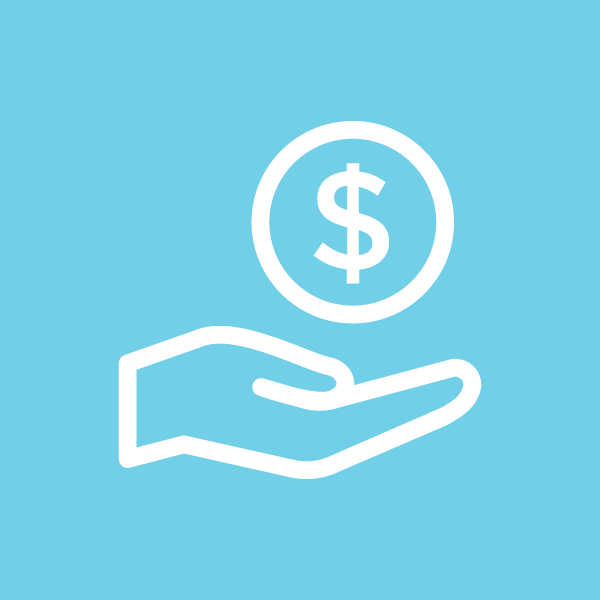 Hand with dollar sign clipart