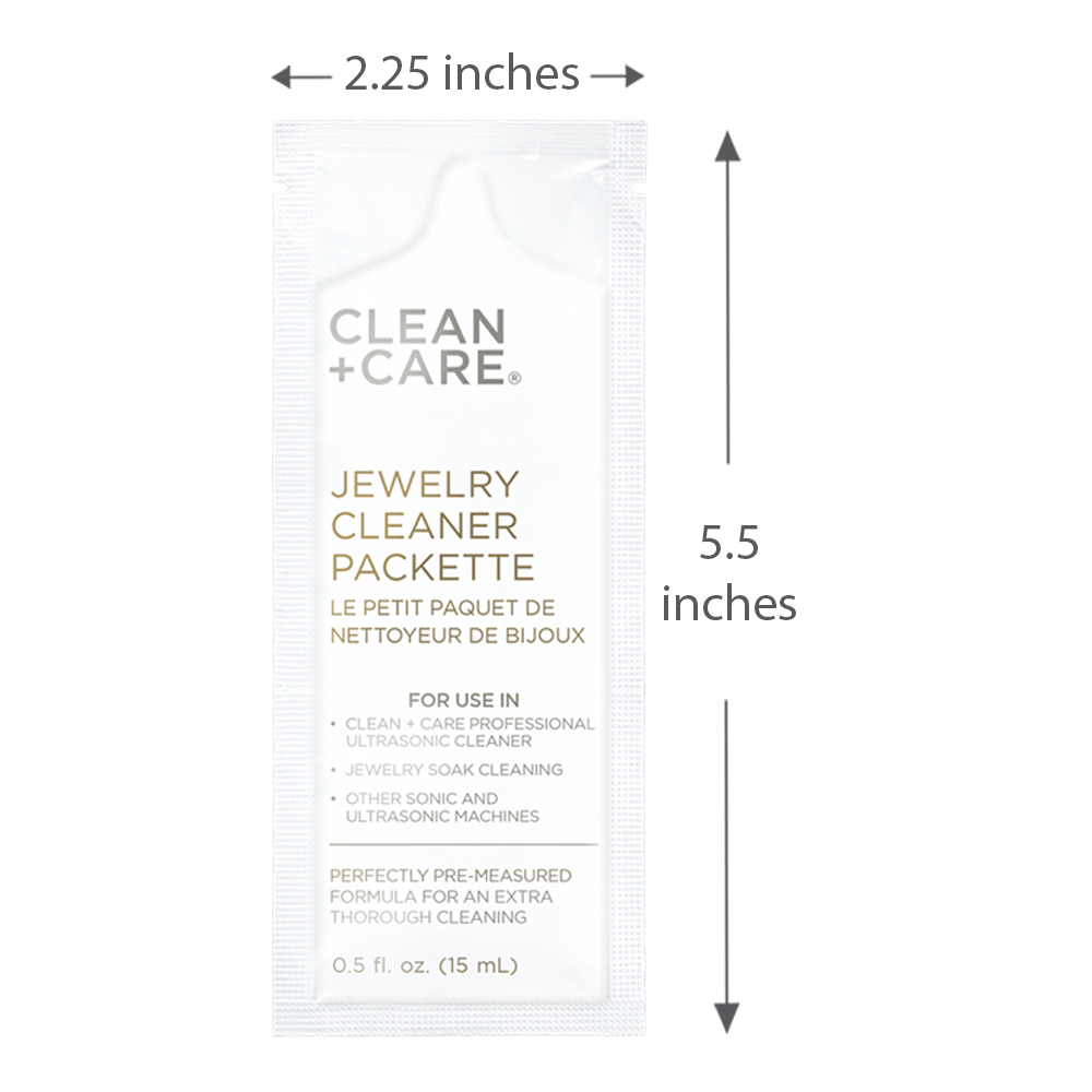 jewelry cleaner packette dimensions