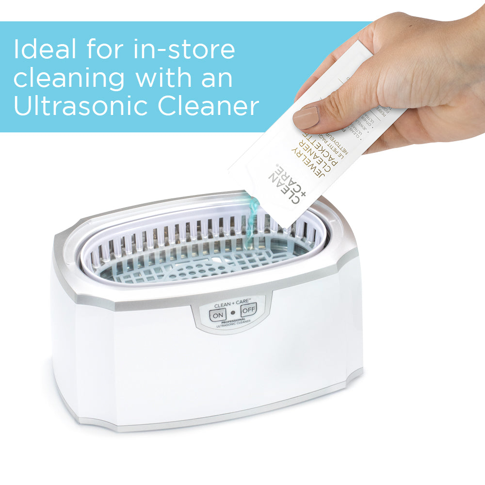 Jewelry Cleaner Packette in an Ultrasonic Machine