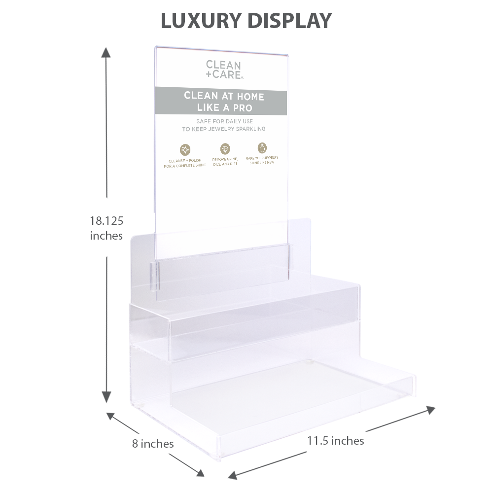 jewelry cleaner display stand